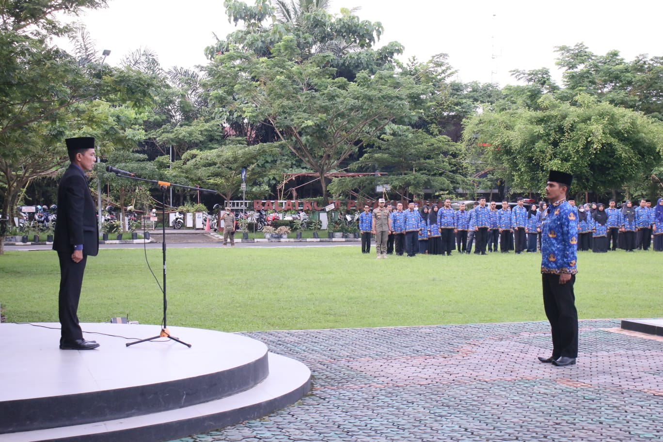 Sekdako Dafrul Pasi Jadi Inspektur Upacara Peringatan Hari Otonomi Daerah XXVII Di Kota Payakumbuh