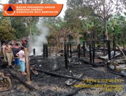 Dinsos dan BPBD Muba Sigap Bantu Warga Korban Kebakaran