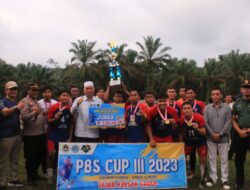 Berakhir Sukses, Bupati Hamsuardi Apresiasi Turnamen PBS CUP III Paroman Bondar Tahun 2023