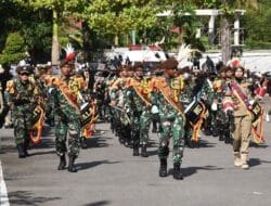 Warga Kota Tapana Lihat Tampilan Marching Band Latsitarda Nusantara XLIII 2023