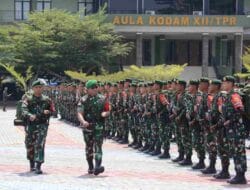 Amankan Wilayah Batas Sektor Timur Kalbar, Ini Penekanan Pangdam XII/Tpr Kepada Satgas Yonarmed 10/Roket