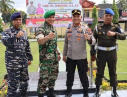 Polres Pasbar – Kodim 0305/Pasaman Gelar Apel dan Olahraga Bersama