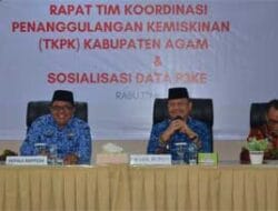 Bappeda Agam Gelar Rapat TKPK-Sosialisasi P3KE Tanggulangi Kemiskinan Ekstrem