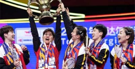 China Taklukkan Korsel dan Mengangkat Piala Sudirman 2023
