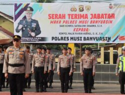 Kapolres Muba Pimpin Sertijab Wakapolres