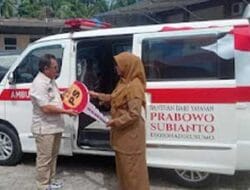 RSUD Padang Pariaman Terima Bantuan Ambulans dari Prabowo