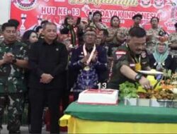 Kasi Log Kasrem Hadiri HUT ke-13 dan Pelantikan DPP Gerdayak Kalteng
