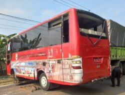 Kecelakaan Hari ini di Pesawaran, Bus Rombongan Pernikahan Terguling Tewaskan 1 Orang