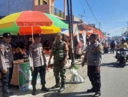 TNI-Polri Bersinergi Menjemput Aspirasi Masyarakat Di Pasar Tradisional Koto Baru