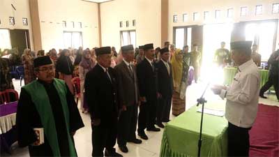 Suasana pelantikan bamus