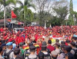 Kantor Bupati Kotim Diserbu Ribuan Pasukan Merah