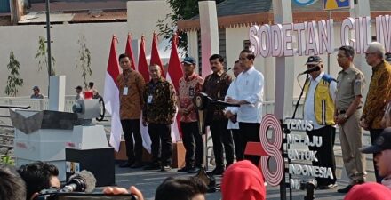 Presiden Jokowi Resmikan Sodetan Ciliwung untuk Atasi Banjir Jakarta