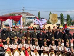 Danyonif Raider 301/PKS Mayor Inf Henggar Tri Wahono Hadiri Peringatan HUT Ke-77 Bhayangkara di Mapolres Sumedang