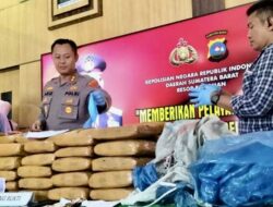Gagalkan Pengiriman 77 Kilogram Ganja Kering, Kepolisian Pariaman Tangkap Dua Tersangka Asal Sumatera Utara