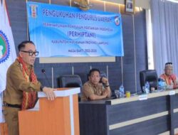 Bupati Way Kanan Hadiri Pelantikan PERHIPTANI