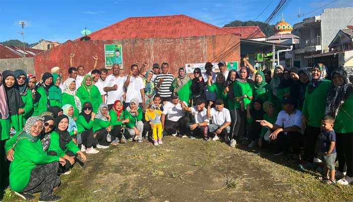 Senam sehat bersama dengan Caleg Indra Guswadi