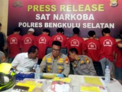 Polres Bengkulu Selatan Tangkap 8 Tersangka Penyalahgunaan Narkoba