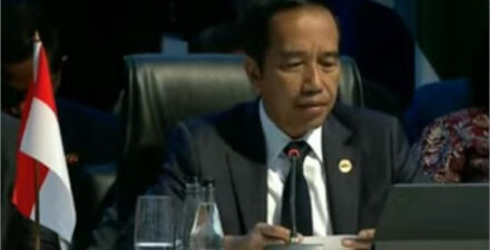 Presiden Jokowi sebut 96 negara jadi pasien IMF.