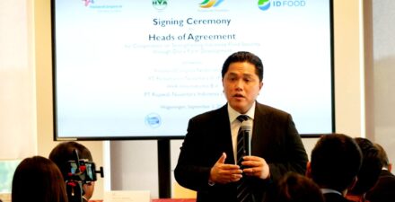 Menteri BUMN Erick Thohir soal merger BUMN galangan kapal.