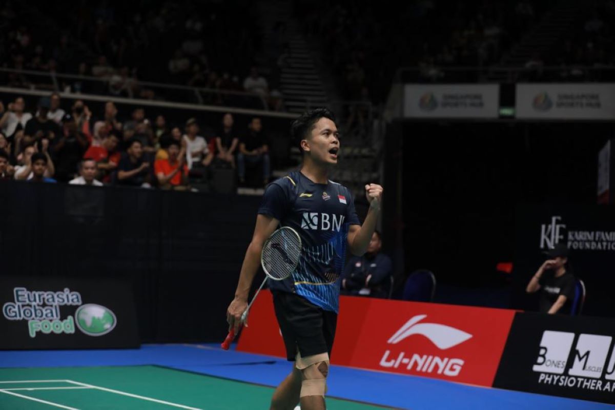 Anthony Sinisuka Ginting mengalami kenaikan peringkat di ranking BWF World Tour Finals 2023.