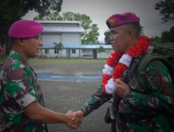 Komandan Lantamal IX Pimpin Upacara Penyambutan Satgas Pengamanan Pulau Terluar