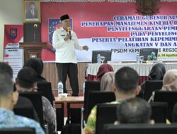 Gubernur Mahyeldi, Paparkan Pentingnya Manajemen Kinerja Dalam PemerintahanPada Peserta Pelatihan KPA Angkatan V dan VI PPSDM Kemendagri