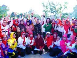 Gabungan Organisasi Wanita Muba Senam Sehat Bersama