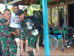 Kursi Roda Untuk Sang Veteran RI, Dari Yonif Raider 301/Prabu Kian Santang