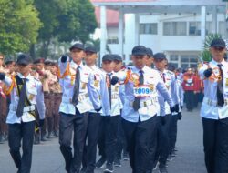 Lomba Baris-berbaris Menyambut HUT RI ke-78 di Muba Semarak