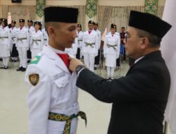 Sekda Pimpin  Pengukuhan Pasukan Paskibraka Pulang Pisau