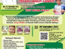 Ayo..!! Buruan Ikuti Operasi Bibir Sumbing Gratis di RSUD Sekayu