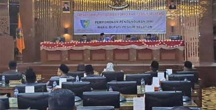 DPRD Pesisir Selatan Gelar Rapat Paripurna Pengunduran Diri Wakil Bupati