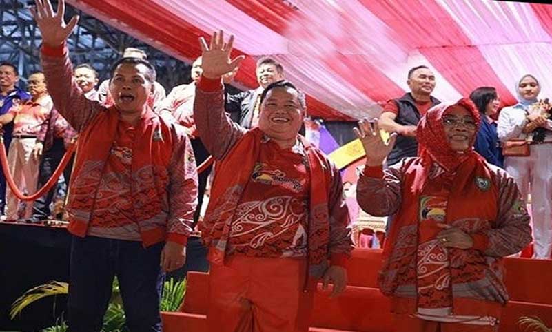 Bupati H. Halikinnor pada kegiatan Porprov Kalteng XII