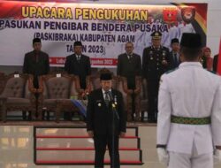 63 Paskibra Agam Dikukuhkan, Ini Pesan Bupati