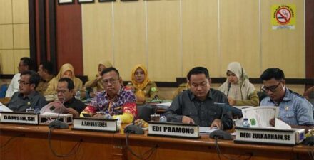 Suasana rapat paripurna di DPRD Muba,