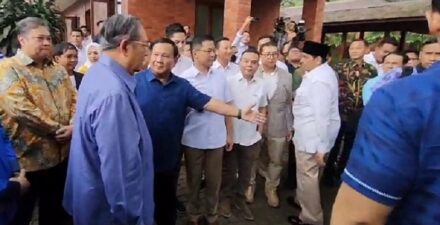 SBY dan AHY Berkunjung ke Rumah Prabowo