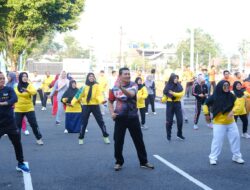 Puluhan Pegawai Muba Ikuti Senam Pagi Bersama