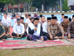 Dzikir dan Doa Bersama Bergema di Halaman Kantor Bupati Muba