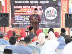 Gubernur Mahyeldi Menilai Pencegahan Penyalahgunaan Narkoba akan Lebih Efektif Dimulai dari Nagari atau Desa.