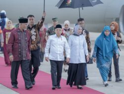 Wapres RI KH. Ma’ruf Amin Kunjungan Kerja ke Sumbar, Disambut oleh Gubernur Mahyeldi Beserta Forkopimda Prov Sumbar