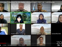 Masyarakat Karibia, Dilatih Pembuatan Diversifikasi Produk Kelapa dari Tim Politeknik ATI Padang.
