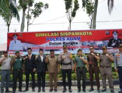 Simulasi Sistem Keamanan Pemilu Digelar di Agam, Sekda Apresiasi Polri