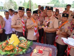 Pj Bupati Apriyadi Mahmud Pimpin Upacara Peringatan Hari Pramuka ke-62
