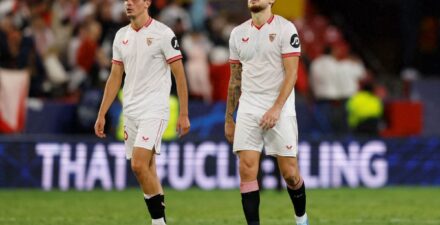 Sevilla kalah 1-2 dari Arsenal di Liga Champions 2023-2024.
