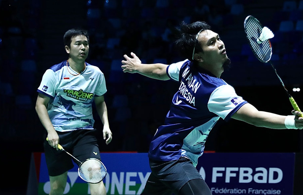 Mohammad Ahsan/Hendra Setiawan kala berlaga.