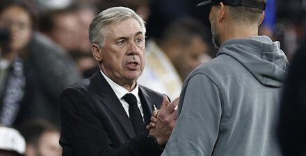 Pelatih Real Madrid, Carlo Ancelotti.
