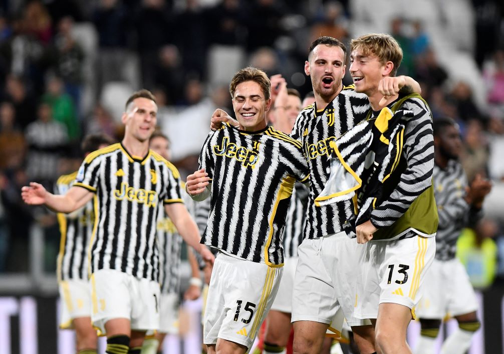 Juventus menang tipis 1-0 atas Hellas Verona di Liga Italia 2023-2024.