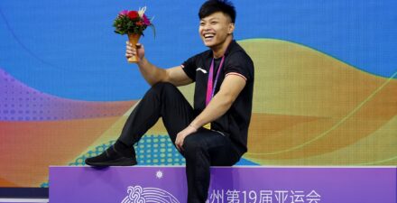 Rahmat Erwin Abdullah, salah satu peraih emas untuk Indonesia di Asian Games 2023.