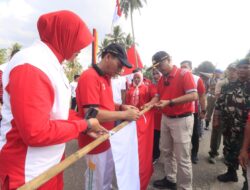 KesbangPol Gelar Apel Bersama Dalam Pencanangan Gerakan Nasional Bagi – bagi Bendera Merah Putih