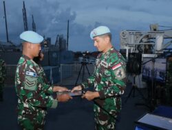 Kenaikan Pangkat Kontingen Garuda TNI AL di Lebanon